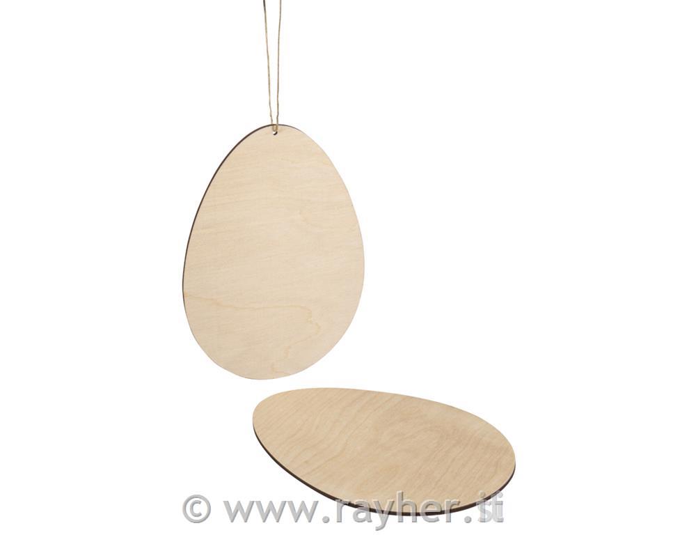 Leseno jajce, 13,8x19,3 cm, z vrvico, set 2