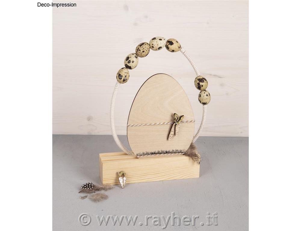 Leseno jajce, 13,8x19,3 cm, z vrvico, set 2