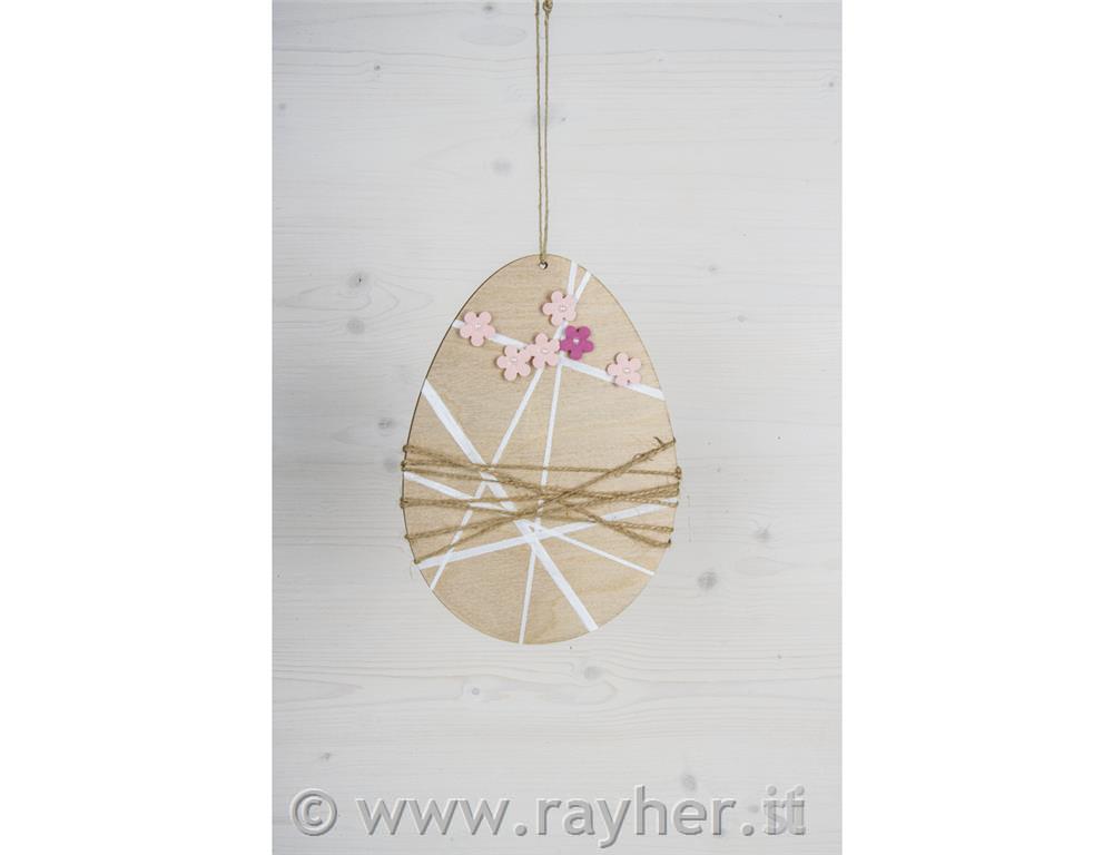 Leseno jajce, 13,8x19,3 cm, z vrvico, set 2