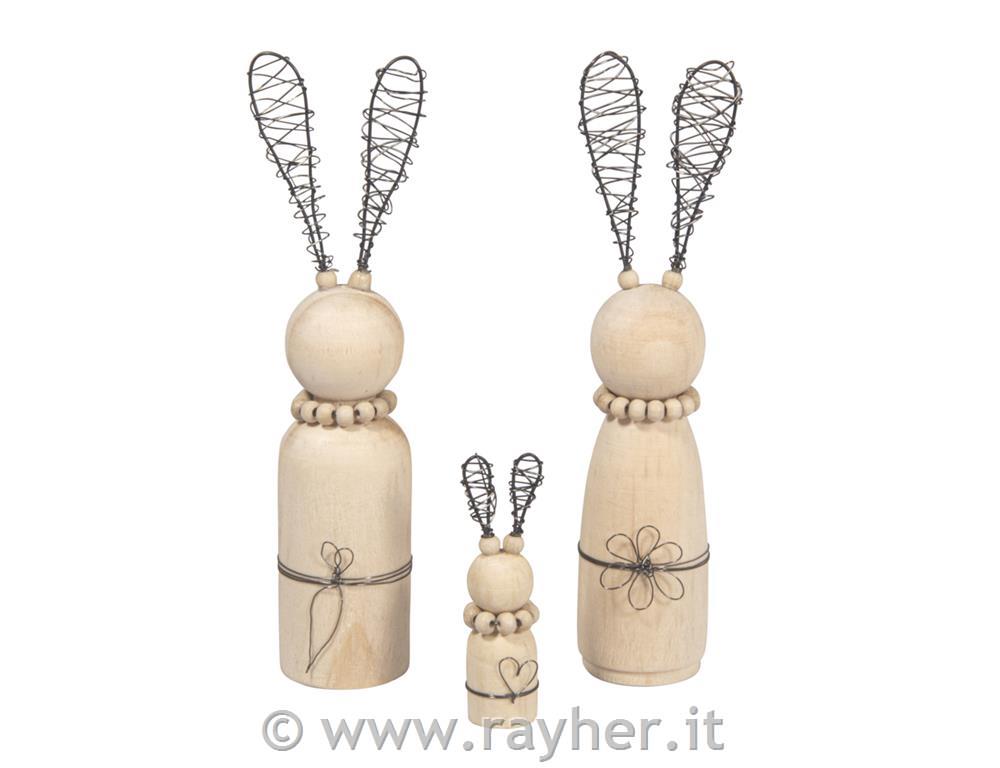 Set creativo, Famiglia di coniglietti 3,3+7,7 cm