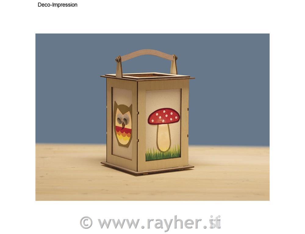 Puzzle di legno Lanterna 15 pezzi 15,3x15,3x26,5 cm