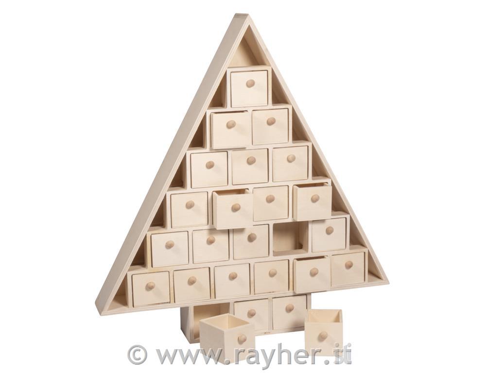 Adventni koledar Smrečica 38,5x40,5x5,5 cm