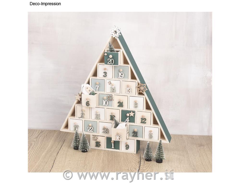 Adventni koledar Smrečica 38,5x40,5x5,5 cm