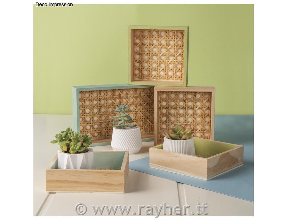 Vassoi in legno set 6