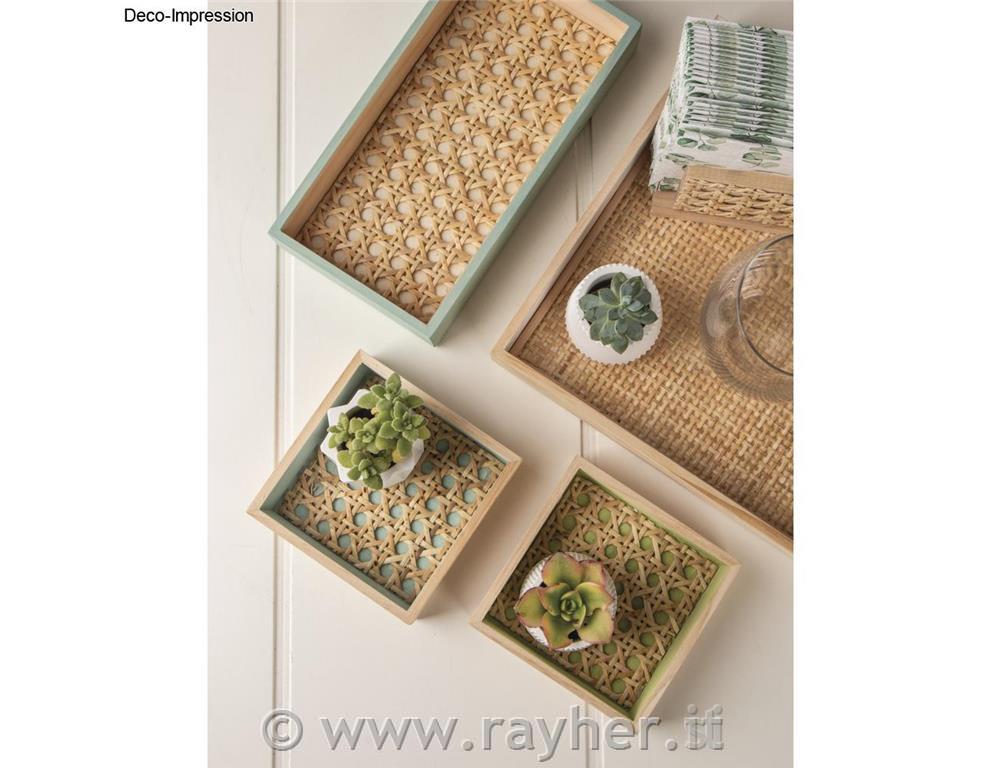 Vassoi in legno set 6