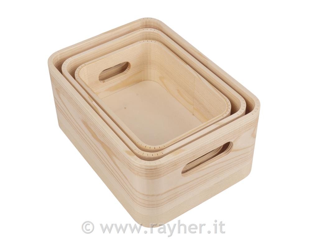 Casse di legno set 3