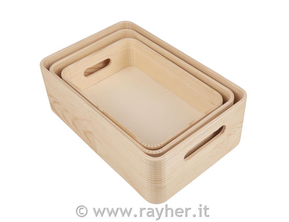 Casse di legno, set 3