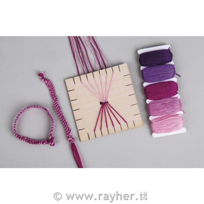 Kumihimo disco, quadrato, 9,5x9,5 cm24 pz