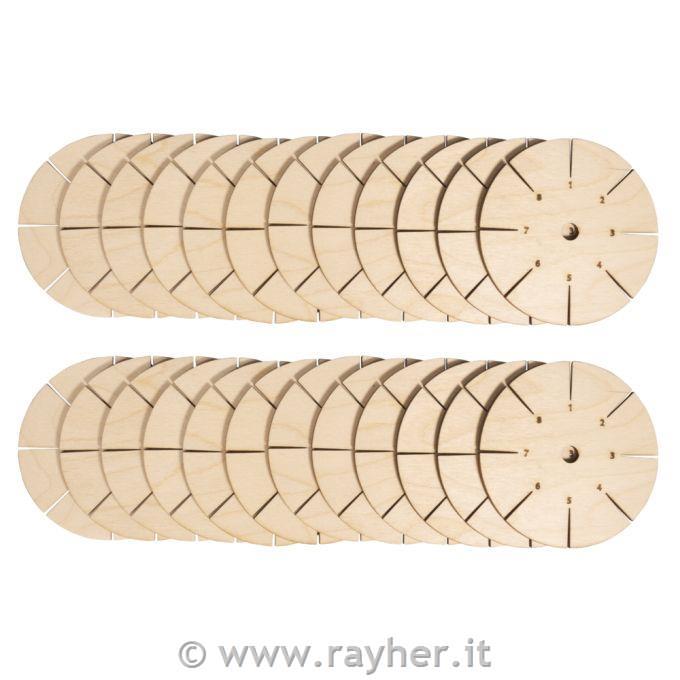 Kumihimo disco, 9cm24 pz