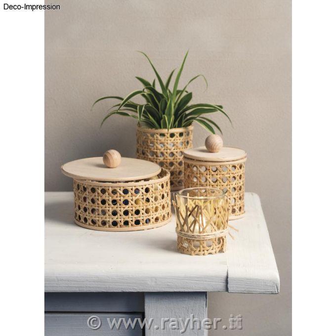 Wooden disc, round, 7,5-10 cm,10 pcs