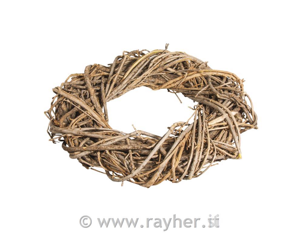 Vine wreath, natural, 30cm o, 5cm