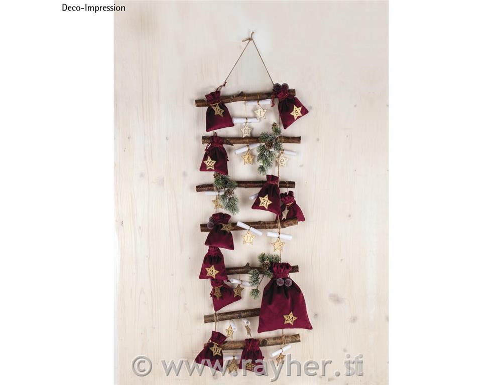 Deco-wooden ladder to hang up96x30x2cmnatural