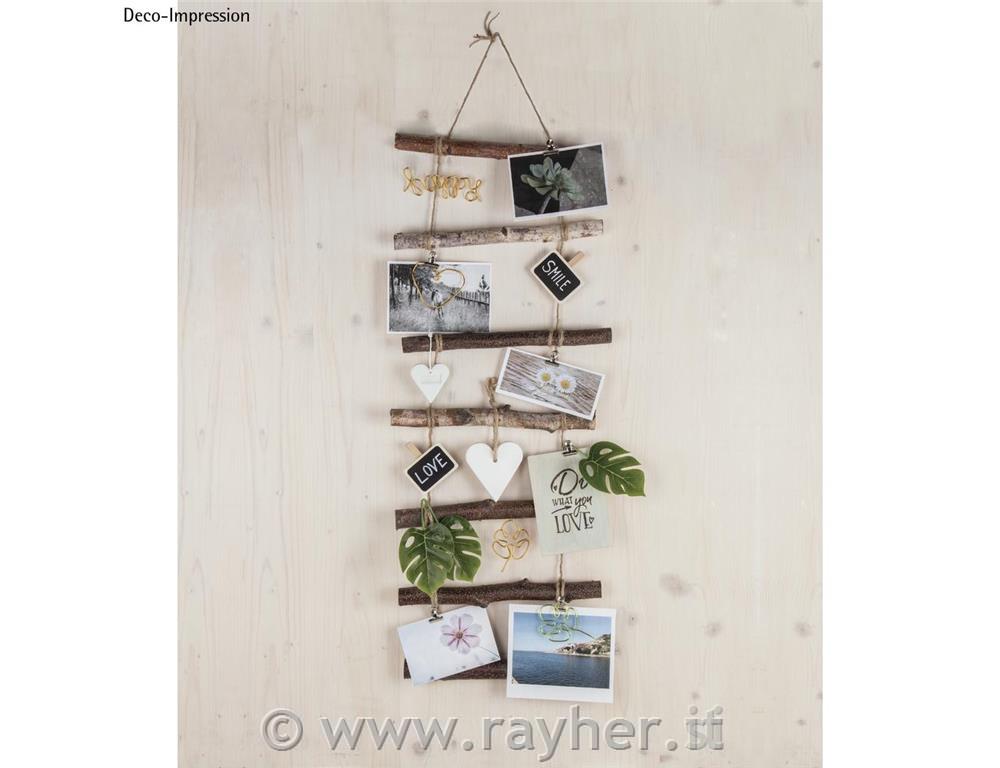 Deco-wooden ladder to hang up96x30x2cmnatural