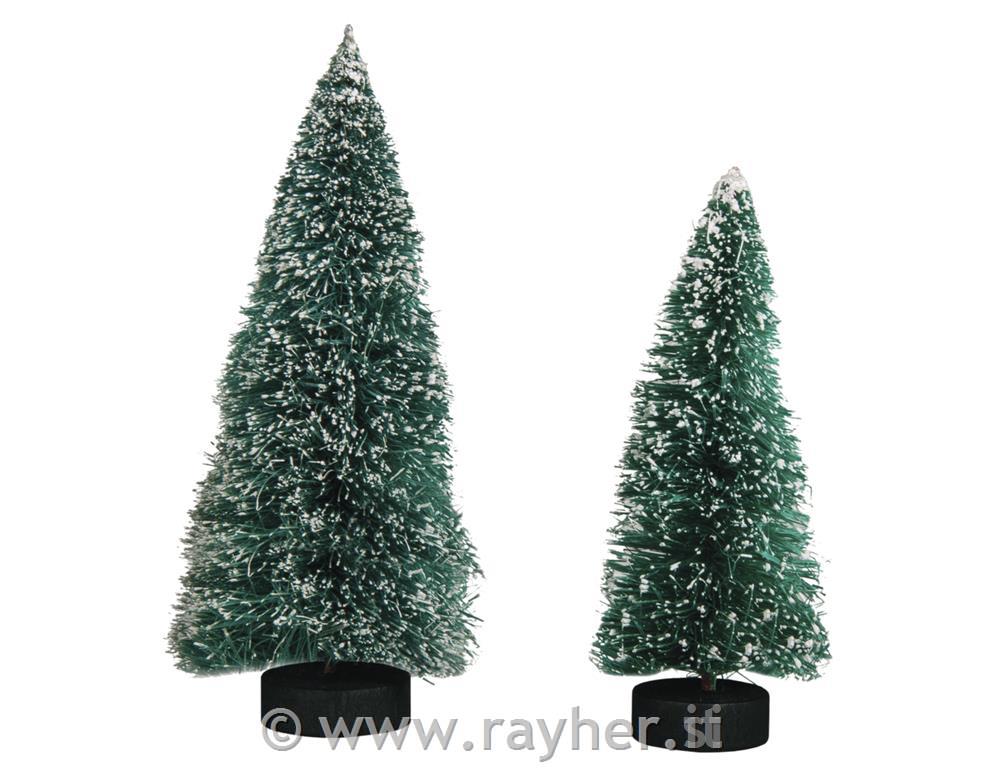 Smrečice dekorativne, 9+12 cm, 4 kosov