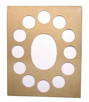 Cornice cartap.FSC Recycled 100%23x28x1cm, per 13 immagini