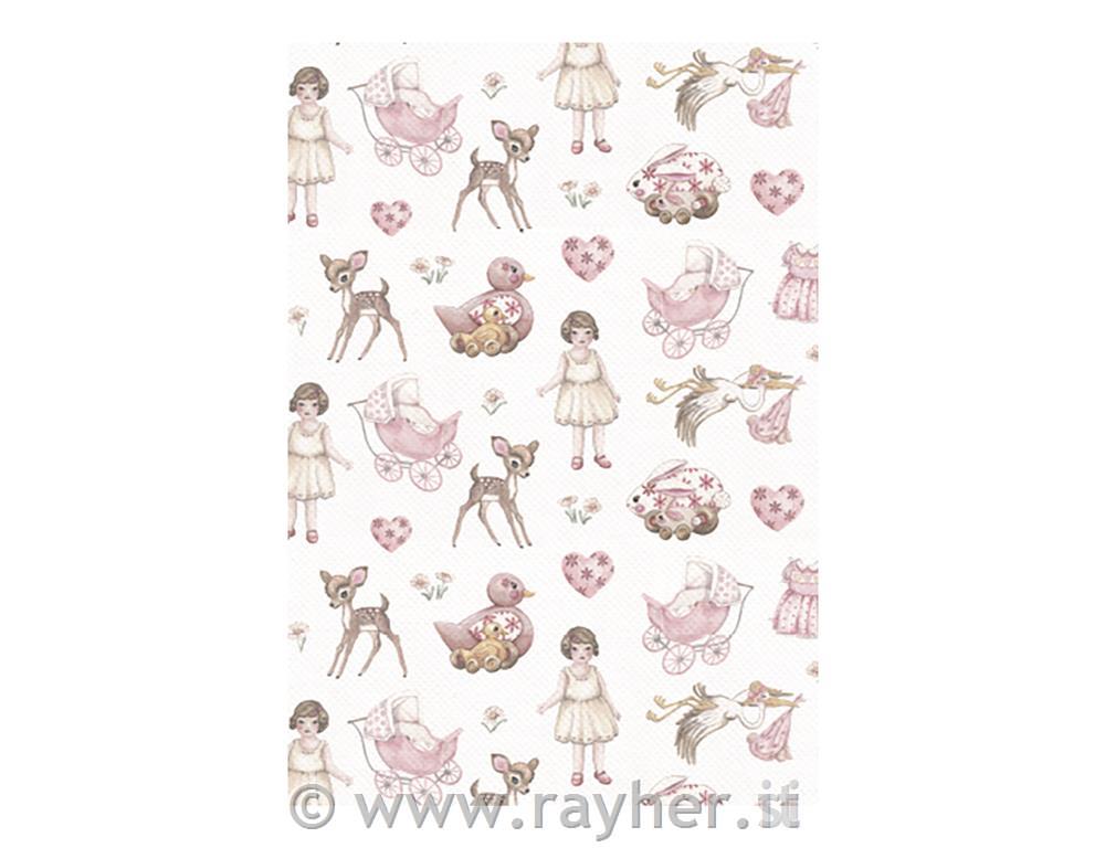 DecoMaché Papir, 26x37.5cm, 22g/m2, tab-bag 3sheet