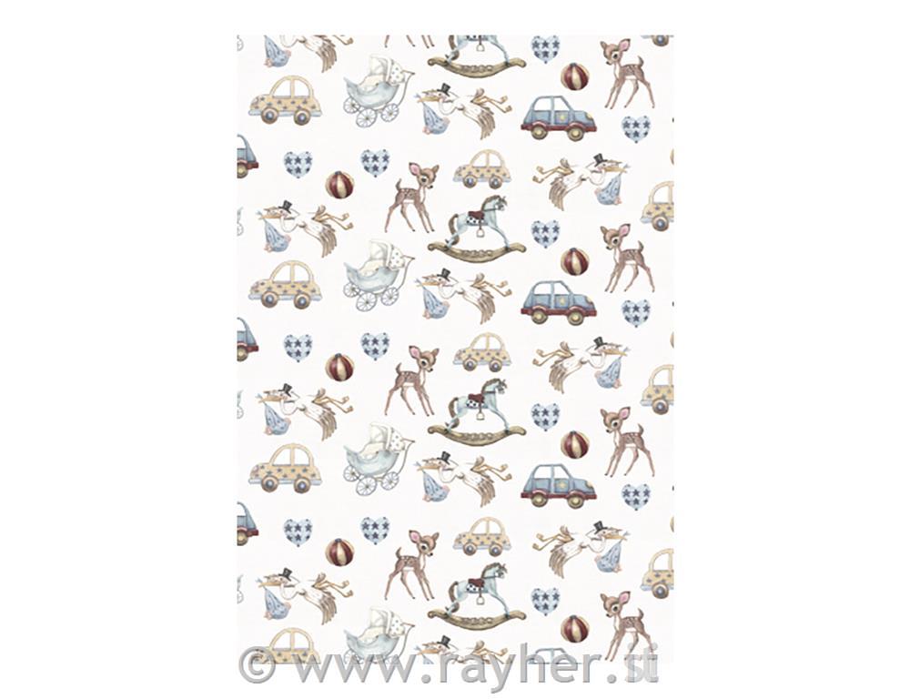 DecoMaché Papir, 26x37.5cm, 22g/m2, tab-bag 3sheet