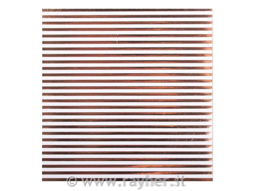 Papir za origami,10x10cm, bakren, 50 kos