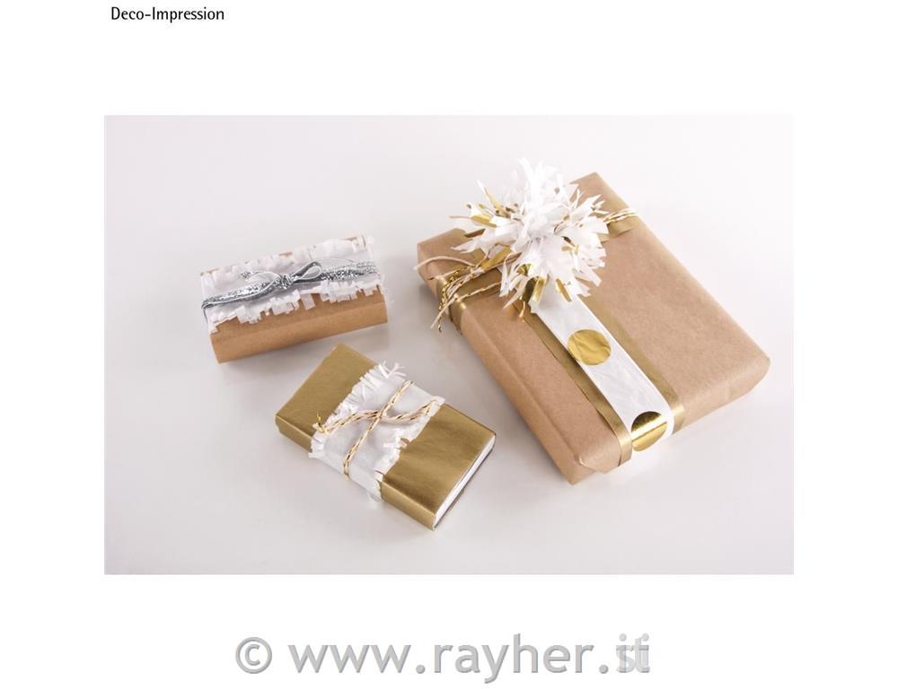 Carta seta a pois, argento, 50x75cm, 17g/m2,