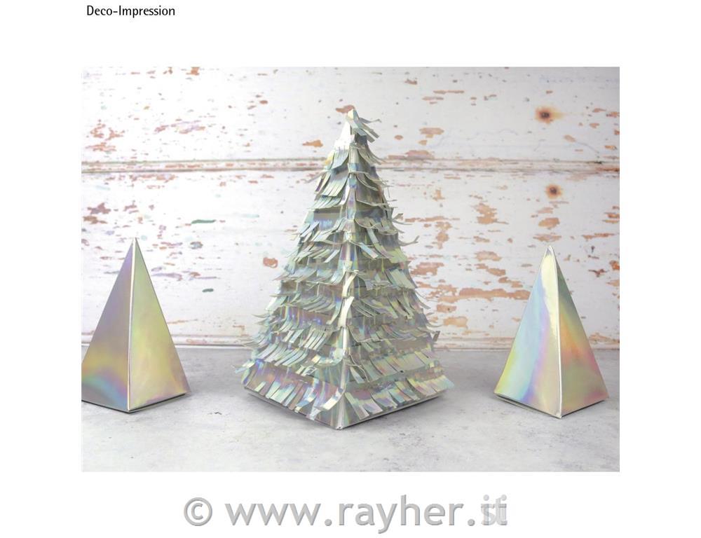 Carta effetto ologramma, A4, argento