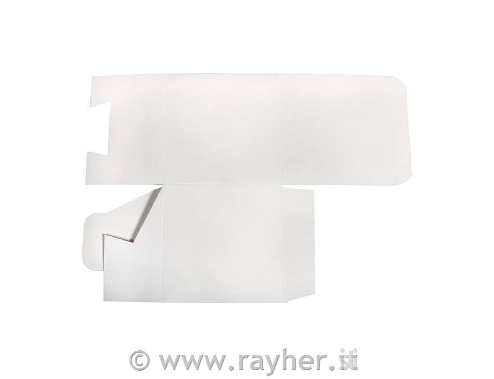 Scatola pieghevole, bianco, 10x10x10cm,set 6pz