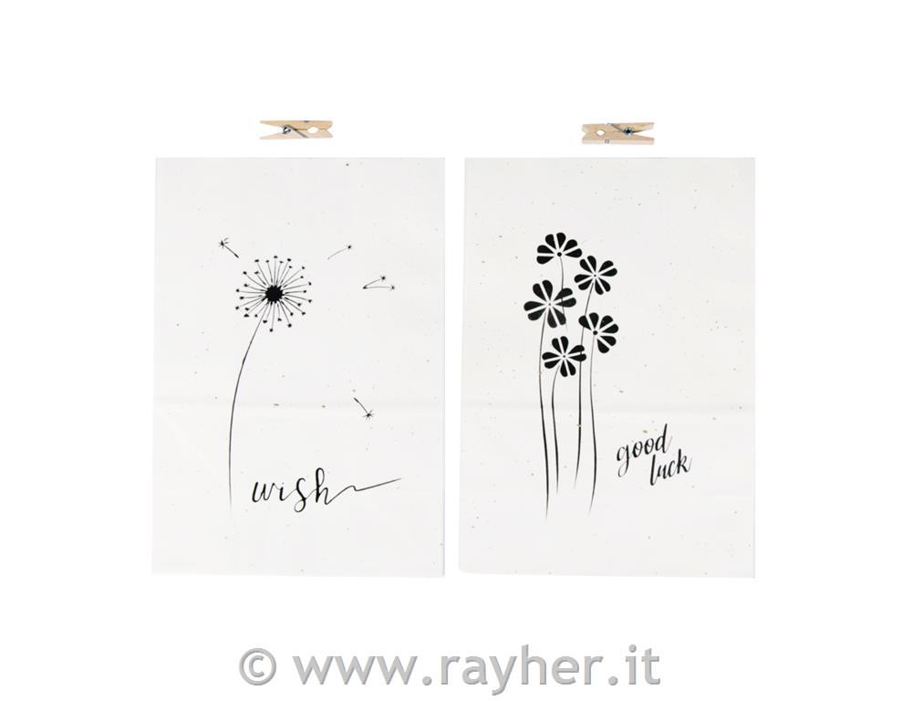 Sacchettino e mollette, bei pensieri