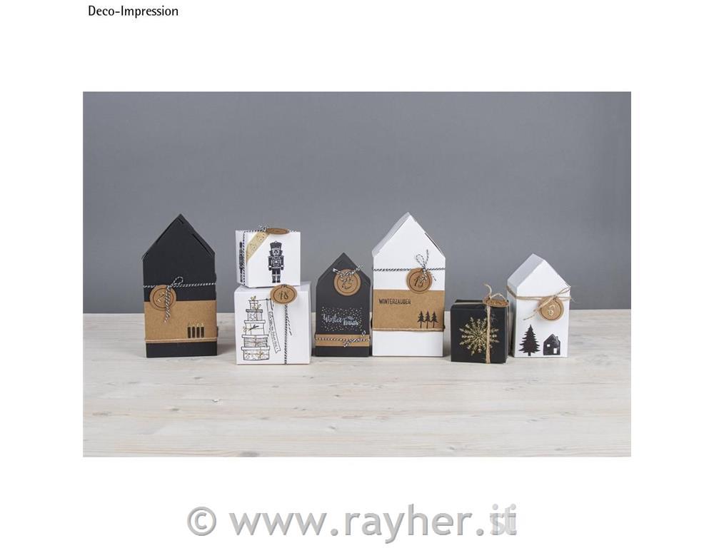 Scatola pieghevole casa, nero