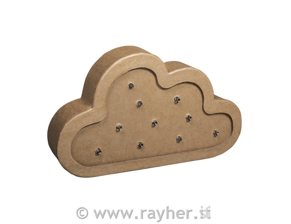 Nočna lučka iz pap.mase, Oblak, 20x3x11.5cm