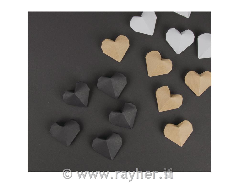 Origami papir 15x15 cm 100 kosov 80-100g črn, bel, naravn.b.