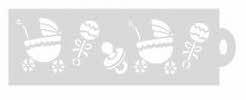 Cake Stencil "Baby", 26cm o, + Border, 2