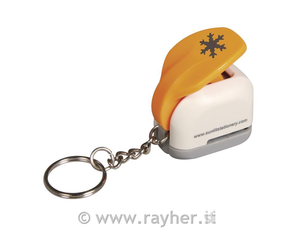 Mini puncher snowflake, 0.95cm , (3/8")w. Key-holder