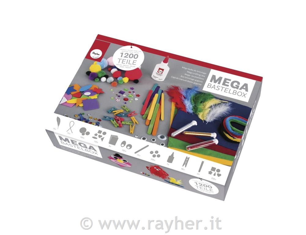 Set creativo grande. 1200 pezzi.box