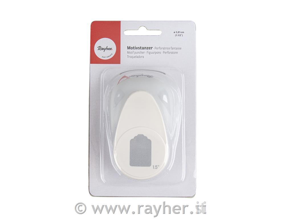 Perforatore: Tag3,5x2,3cm, (1 1/2"), bus.blister 1pz