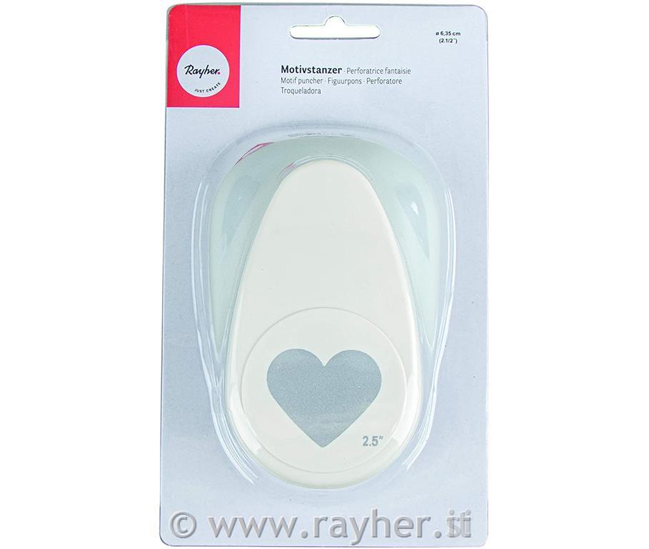 Motive puncher: Heart, 6.3cm o, (2 1/2")