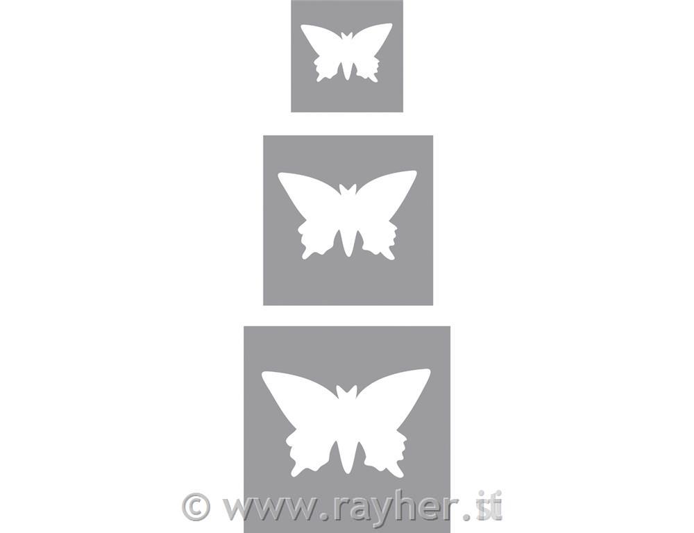 Motive puncher set: butterflies, 1,6cm+2