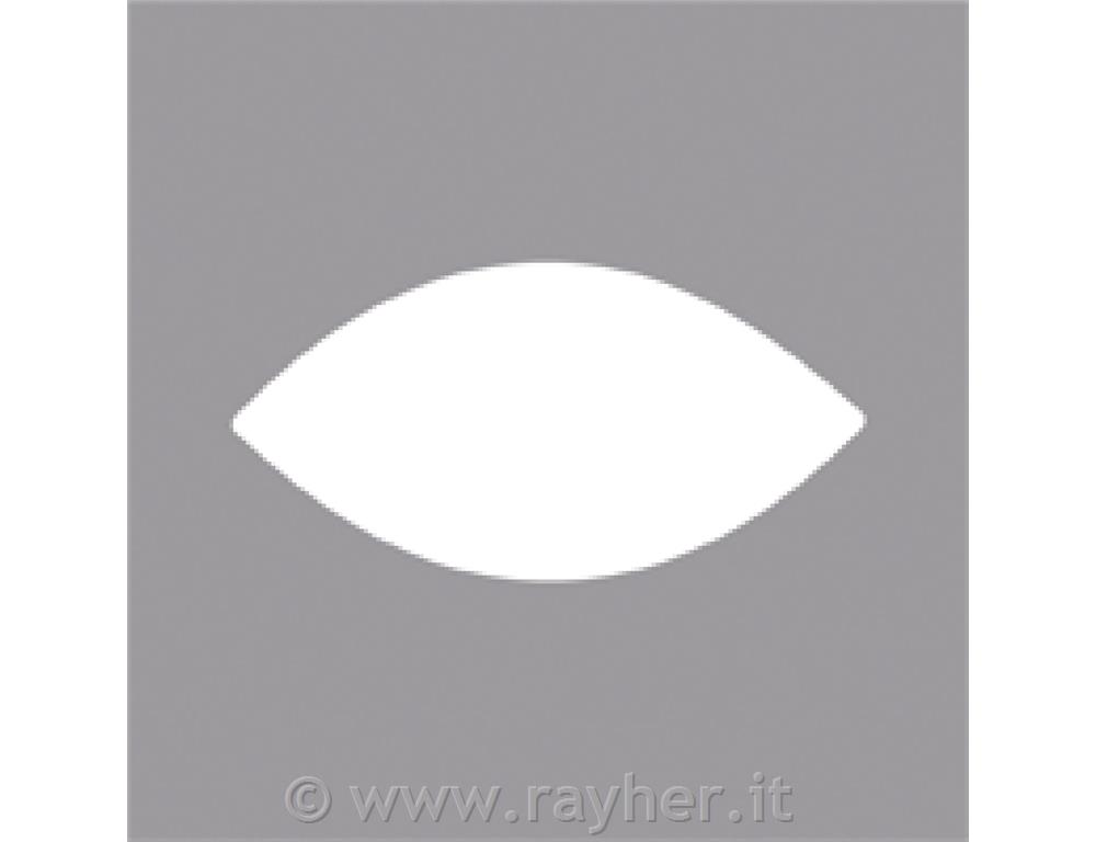 Luknjač, list, 2.54x1.27cm