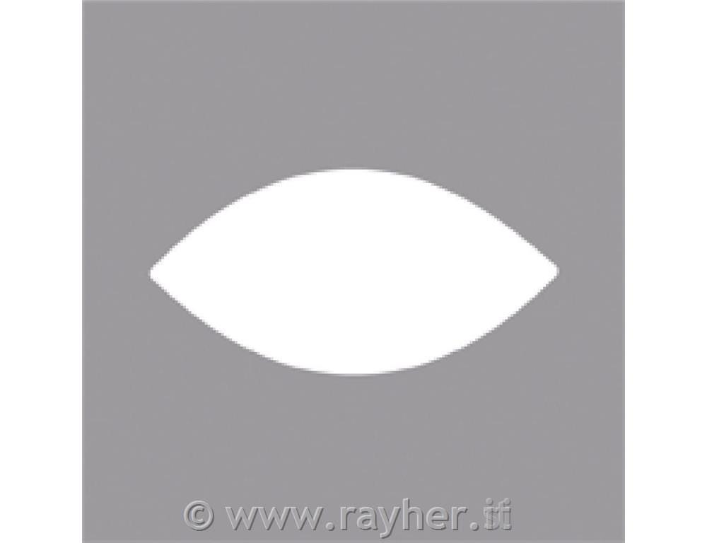 Perforatore: ovale a punta5,08x2,54cm, (2"), bus.blister 1pz