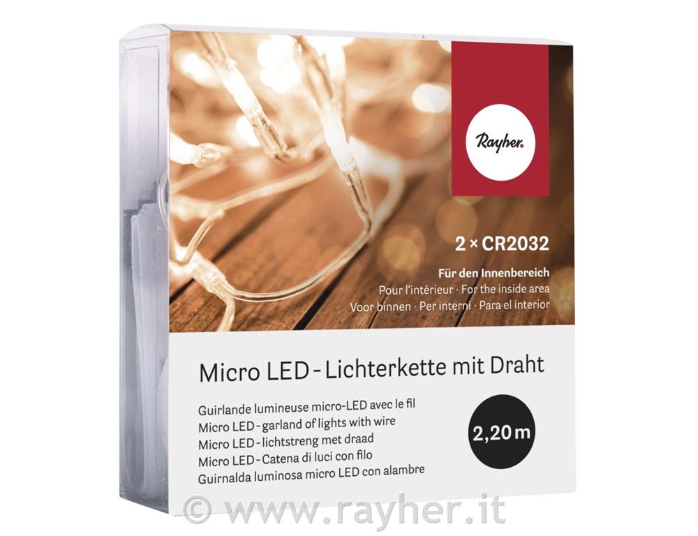 micro LED-garland of lights with wire, 2