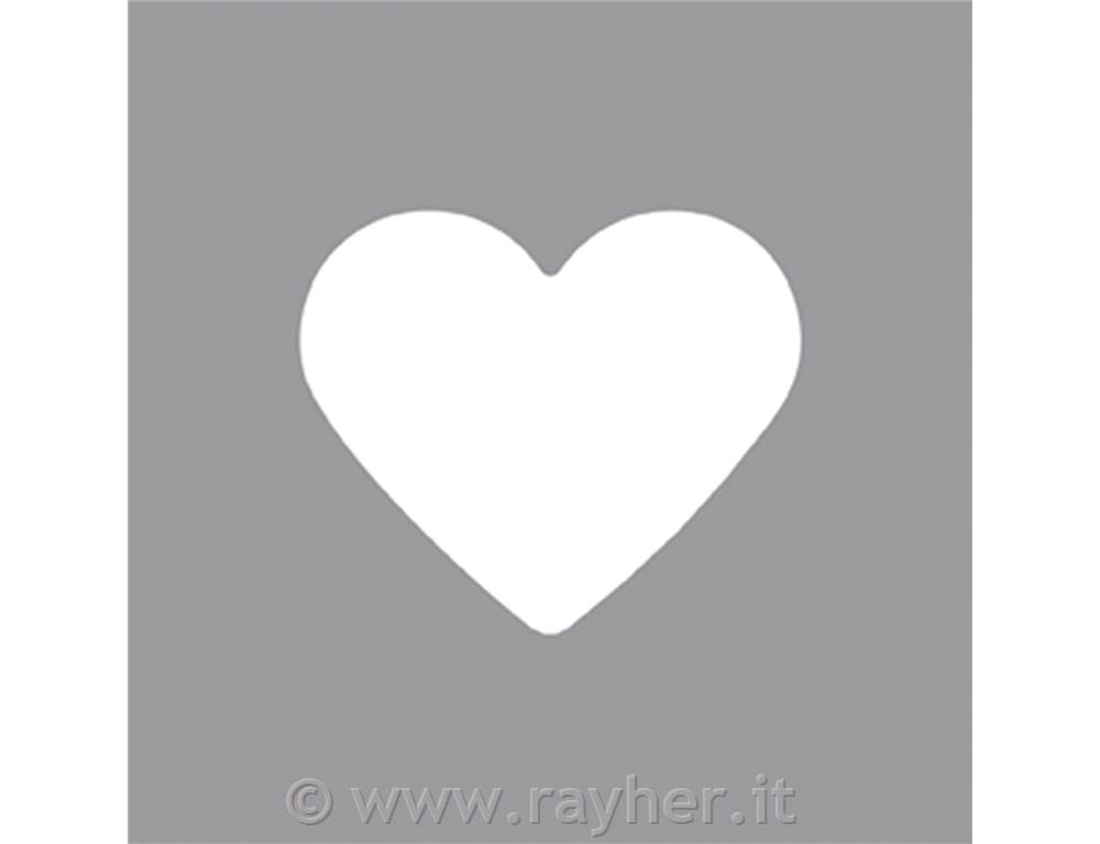 Motive puncher: Heart, 9mm , (3/8"), tab-blister 1pc