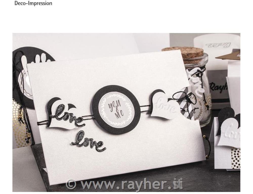 Perforatore Embossing: Love, 3,2x1,5cm,bus.blister 1pz