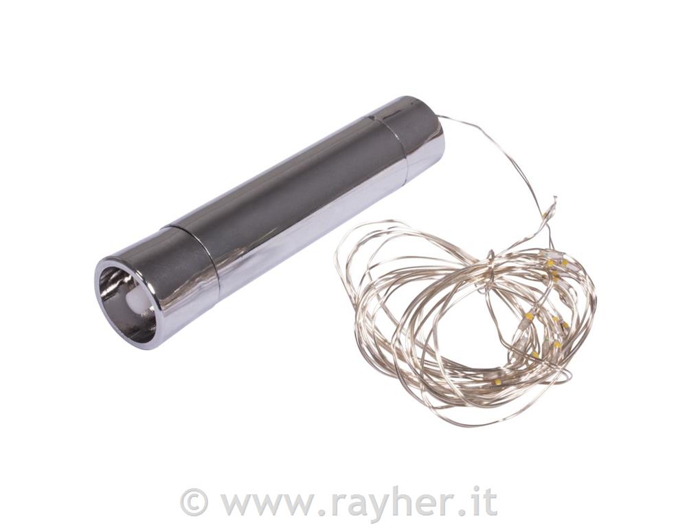 LED mini-catena di luci c. fil di ferro,106,8cm, 20 LED, box blister 1pz