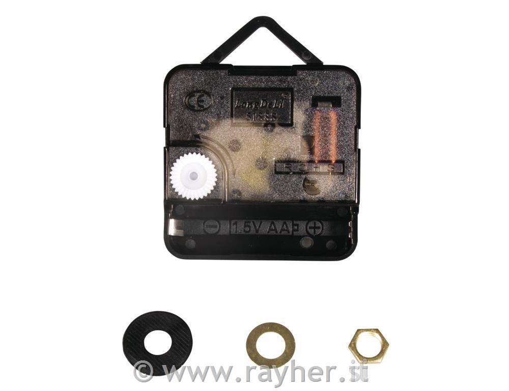 Meccanismo quarzo orologi, 7,6mm o, asse16mm, montato, bus.blis. 1pz