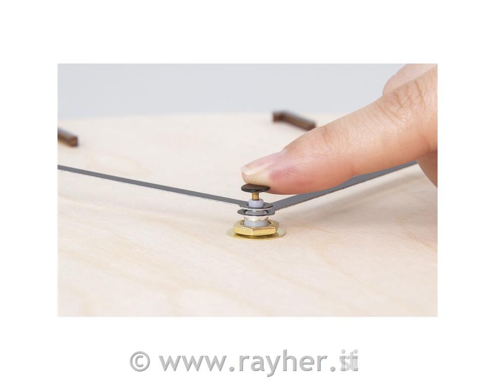 Meccanismo quarzo orologi, 7,6mm o, asse16mm, montato, bus.blis. 1pz