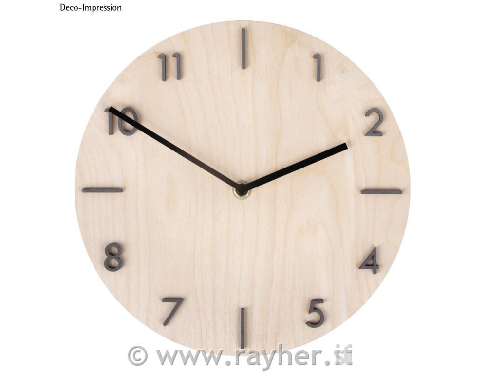 Tavola legno tonda, FSC Mix Credit, 25cm, naturale, foro 7,6mmo,spessore 6mm, b