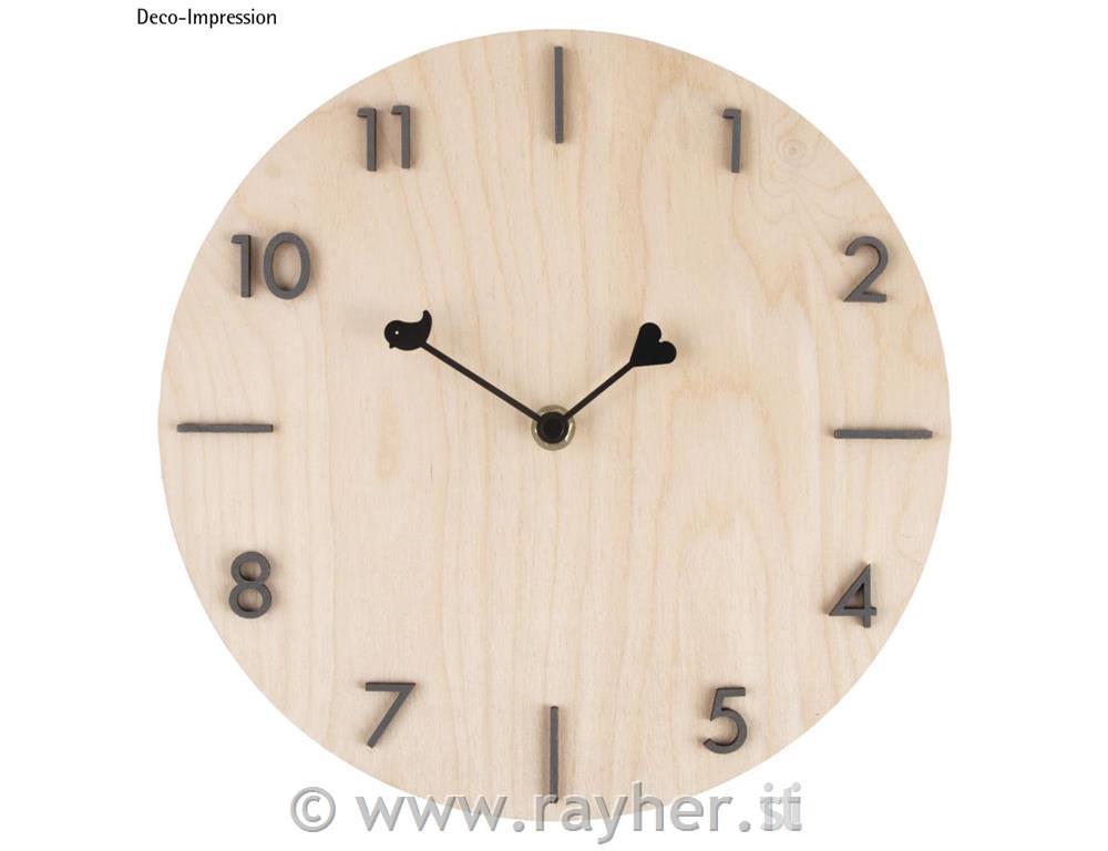 Kazalci za uro, črni, Srce&Ptiček, 50mm/65mm,+ pokrivni čep