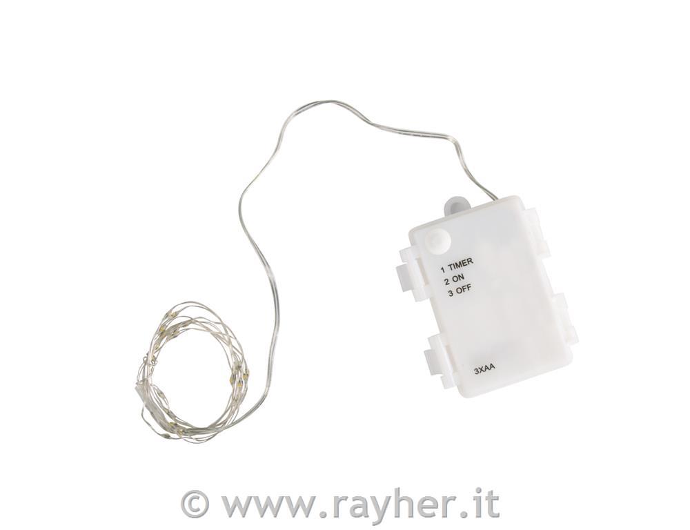 Catena luci LED, per esterno, gialle, 13