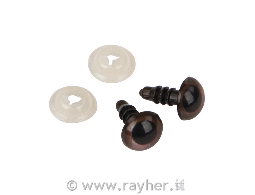 Occhi di plastica per animali da cucirebusta 10