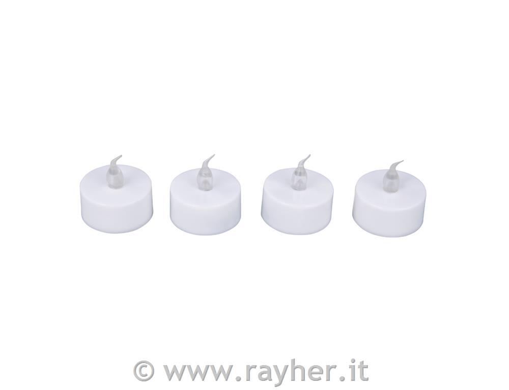 LED čajne svečke set 4 - efekt gorjenja