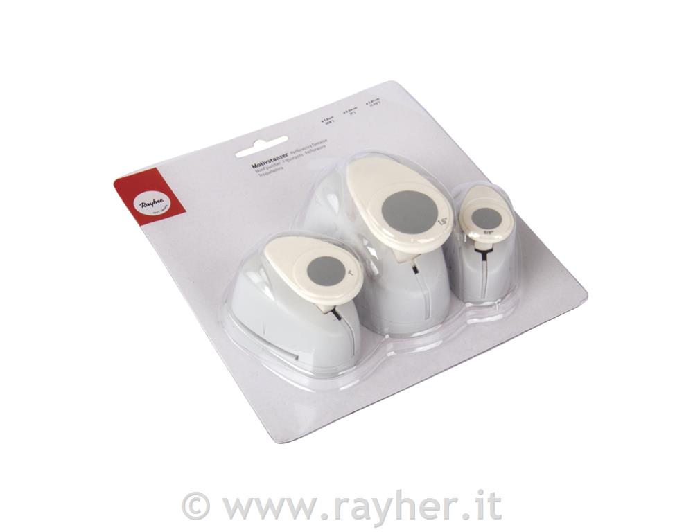 Set luknjačev, Krogi, 1.6cm+2.54cm+3.81cm, set 3