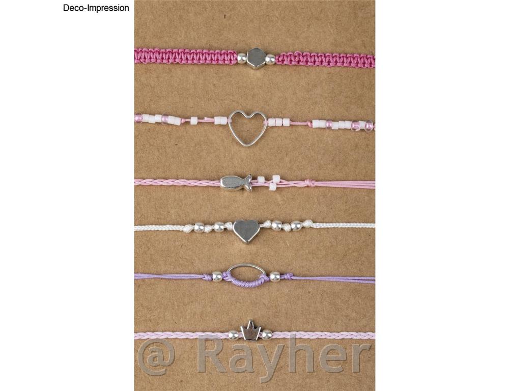 Cordino decorativo 0,5 mm, rosa pallido4 colori, 5 m ciascuno, 20 m